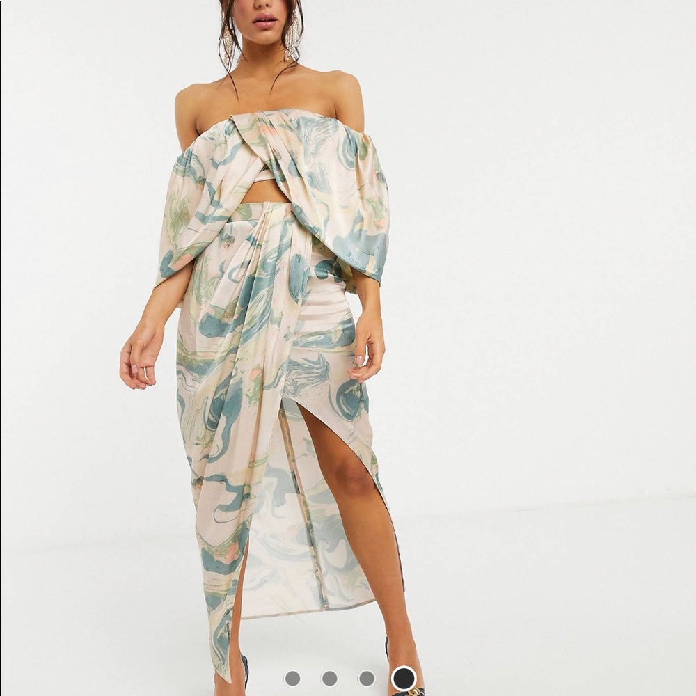 ASOS marbled top & skirt set- NEW WITH TAGS!